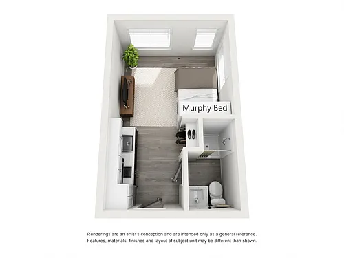 Floor plan Studio A