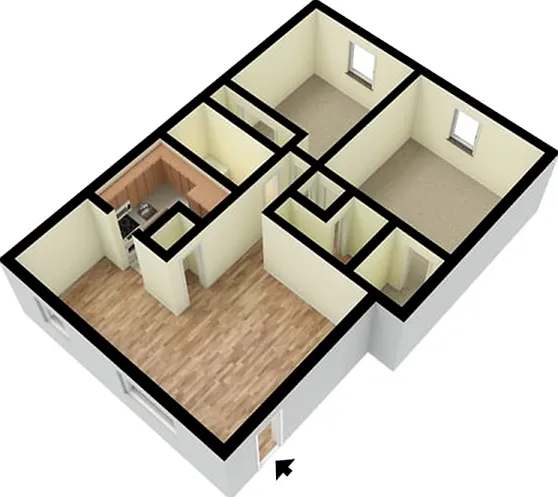 2 BR Chic 3D Unfurnished 2 BR Chic 3D Unfurnished