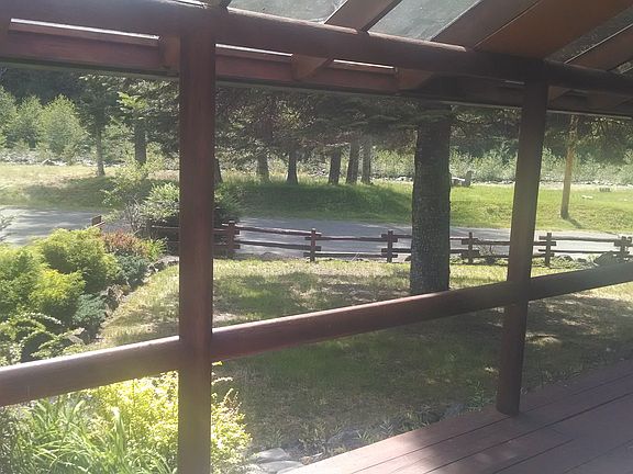 front deck - White River across the street