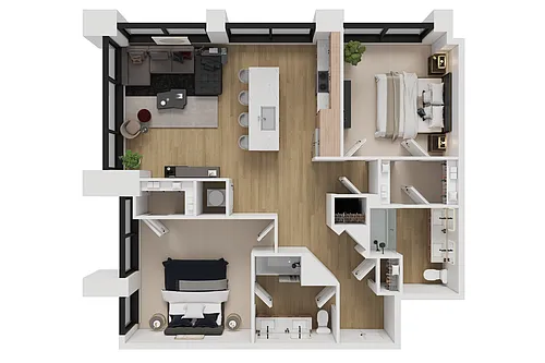 Floor plan 2 Bedroom Apartment