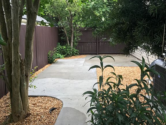 Side patio area