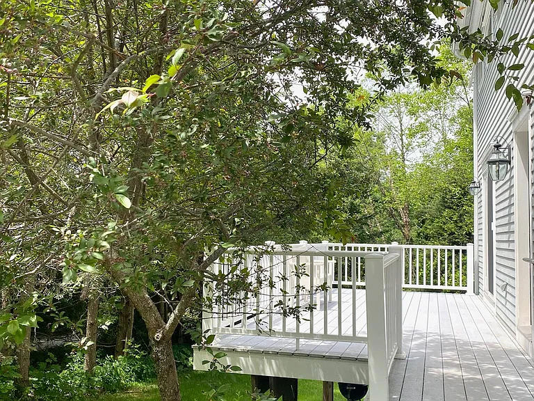Private deck and entrance.