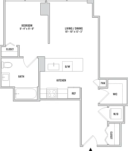 Convertible 01.1 - 642 Sq. Ft. - Floors 5-25 Convertible 01.1 - 642 Sq. Ft. - Floors 5-25
