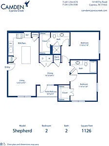 Floor plan Shepherd