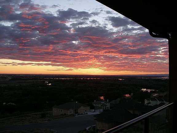 Sunrise from deck