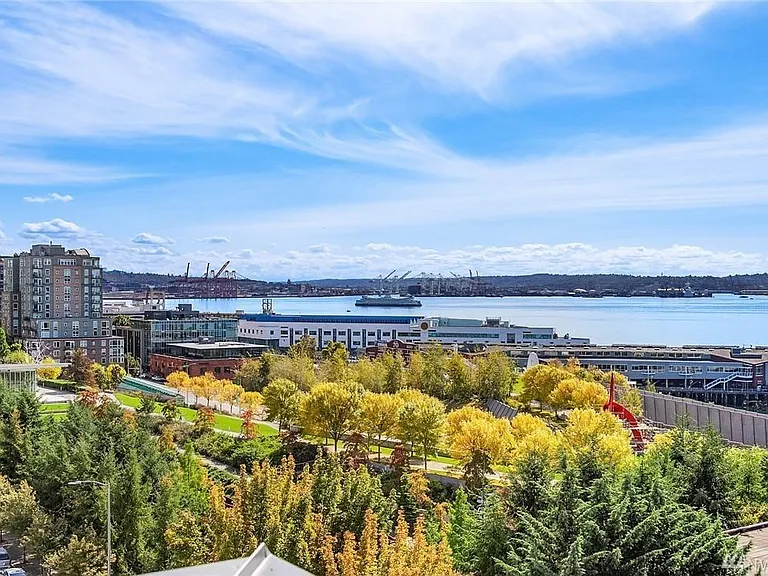 View of SOUND in fall season - from roof top deck