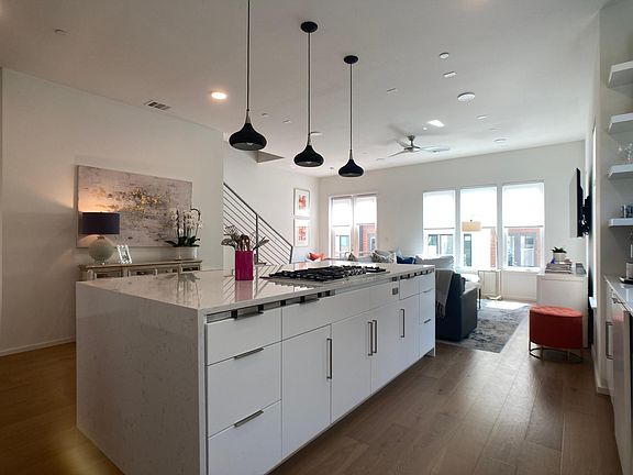 kitchen island with gas stove