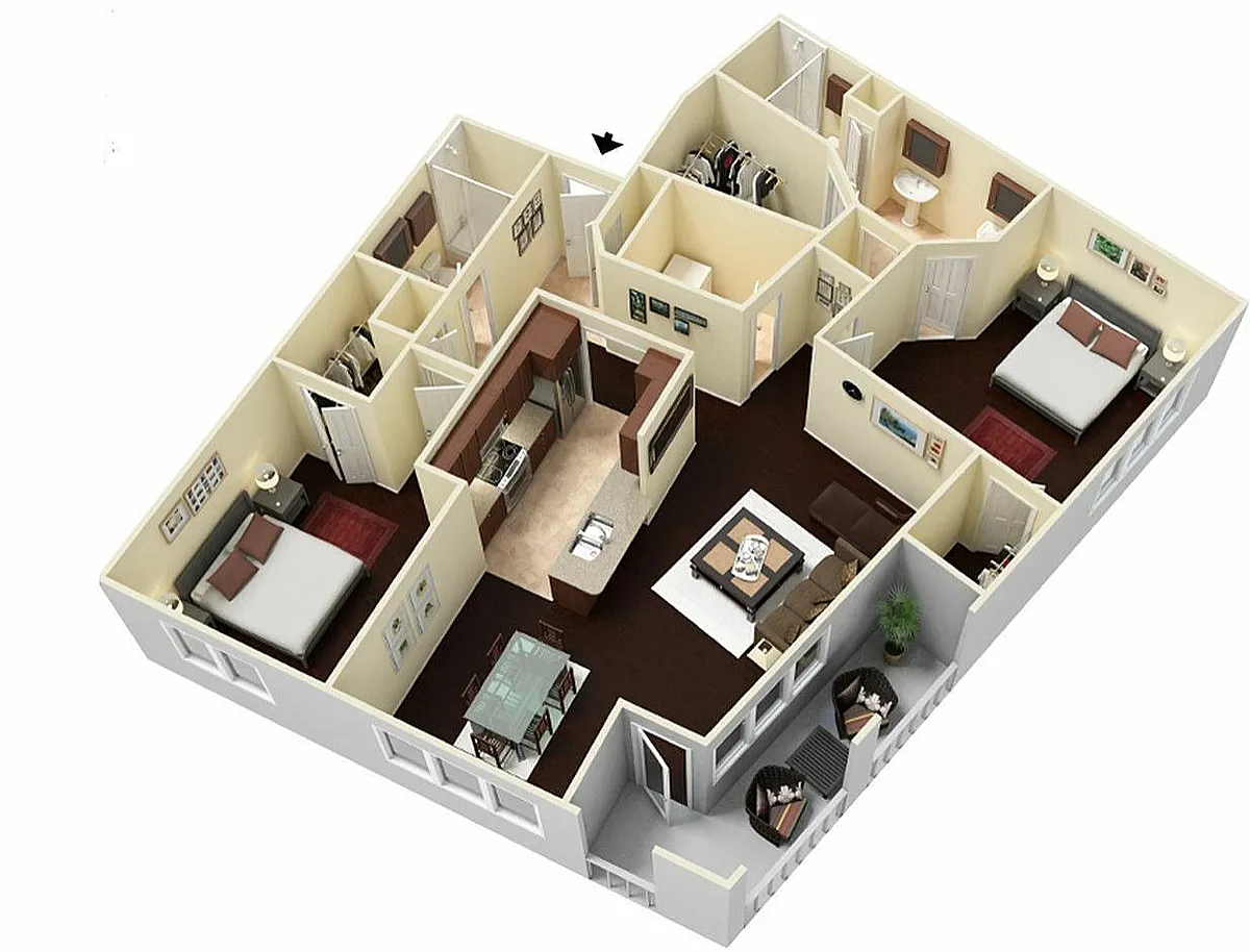 Floor plan Westheimer Midrise