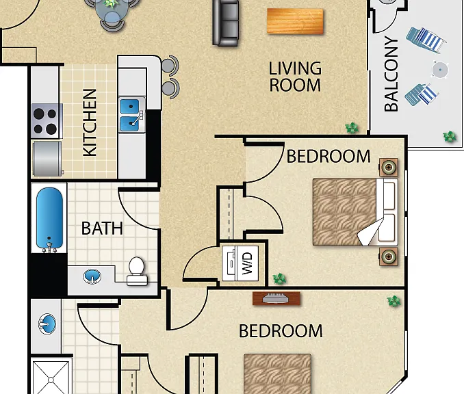 D Floorplan Diagram