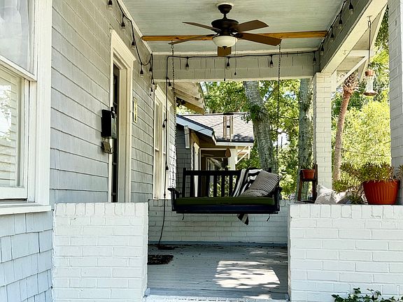 Front porch with swing