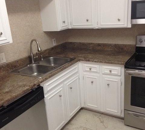 New subway tile kitchen backsplash, new countertops and new
