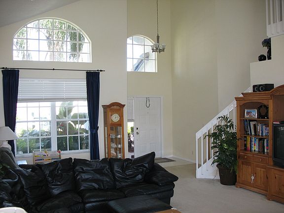 Two-story living room