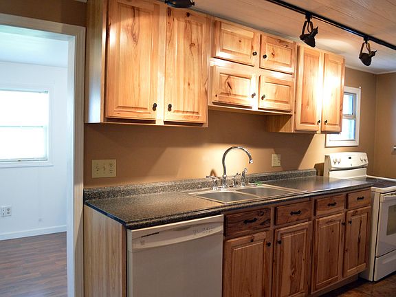 Kitchen, with dining room in background