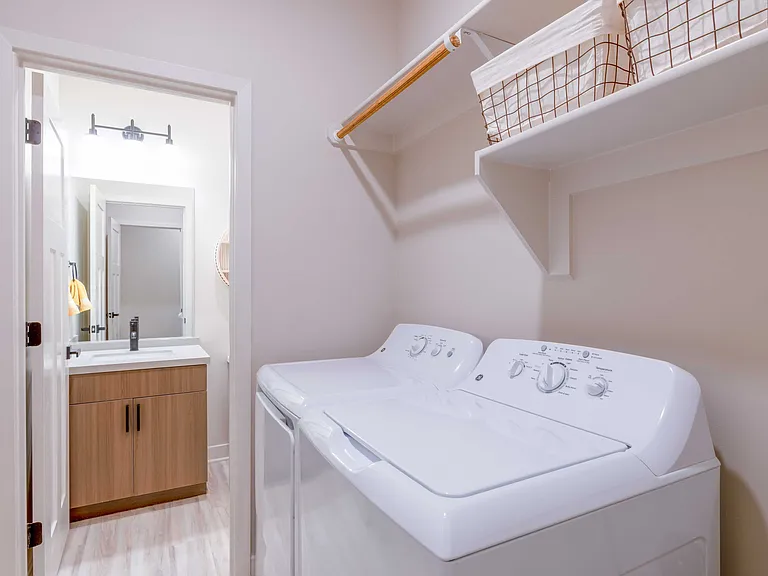 Washer and Dryer Included in every home
