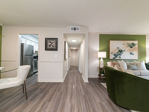 Entryway with hardwood-style flooring throughout