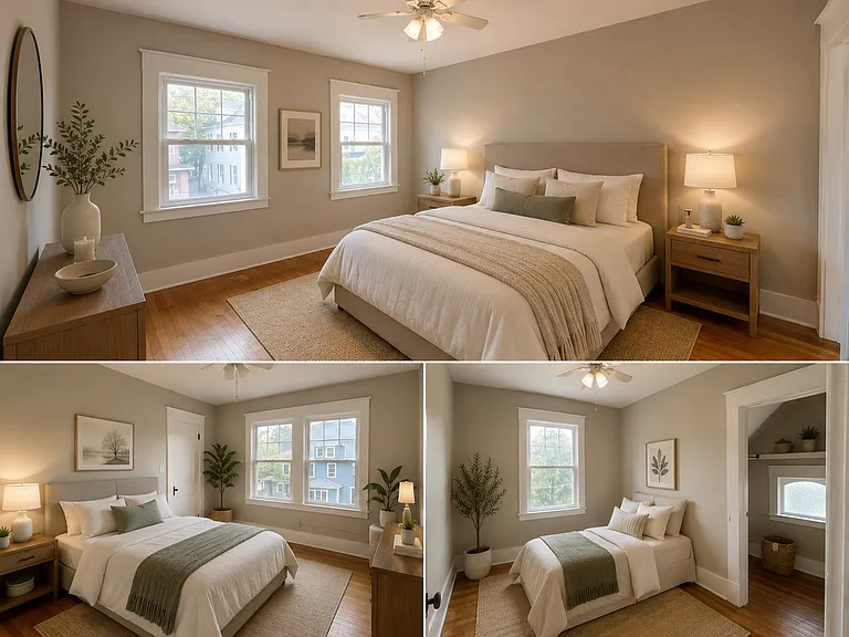Virtually staged for illustrative purposes. Furniture and decor not included.