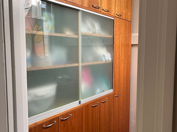 Walk in Closet off hallway w/built-ins