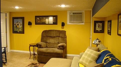 Family Room in Basement
