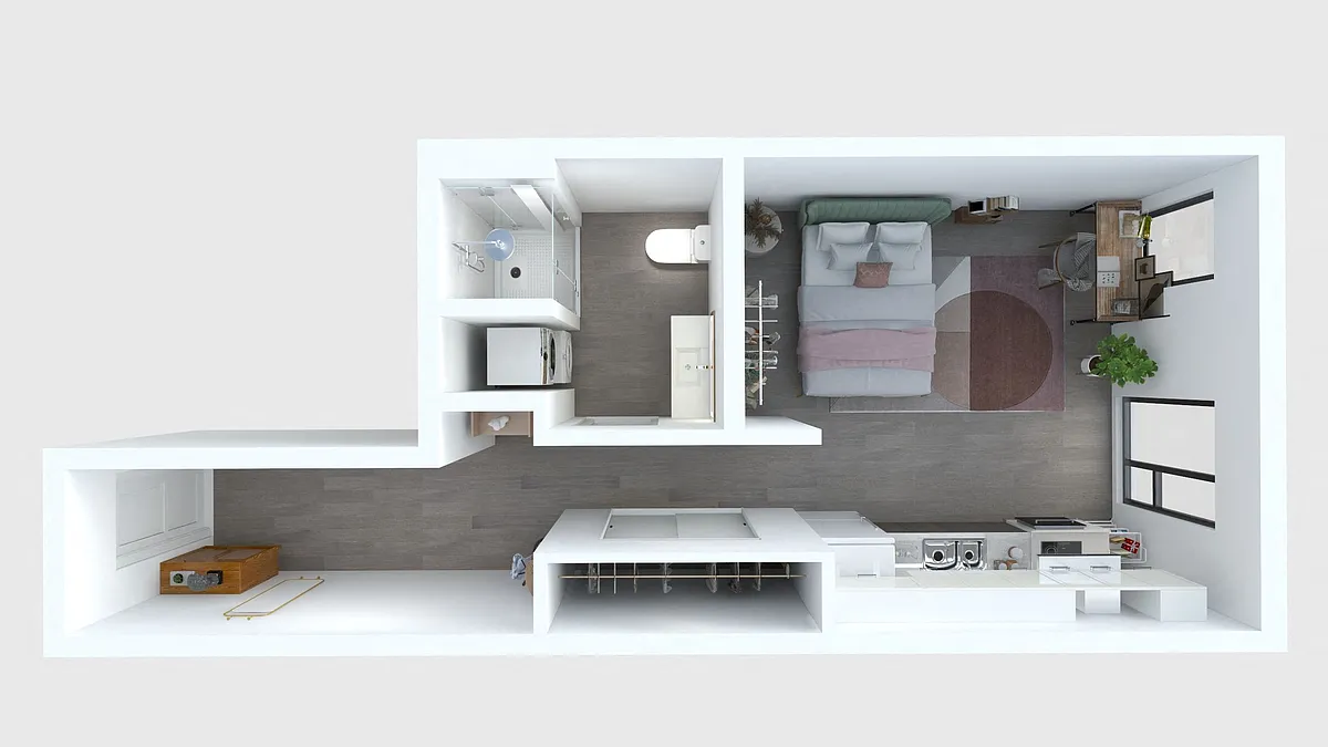 Floor plan Studio A