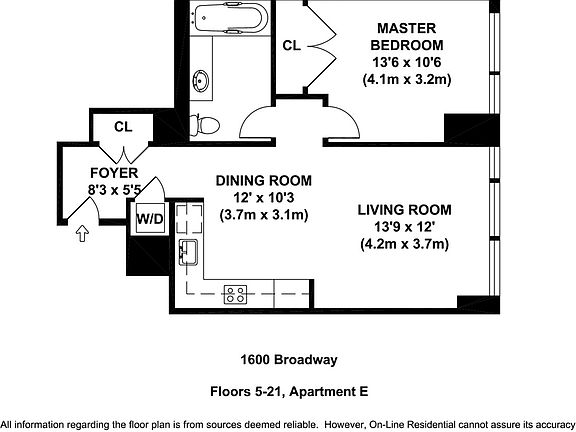 2nd image of 1600 Broadway #8EE