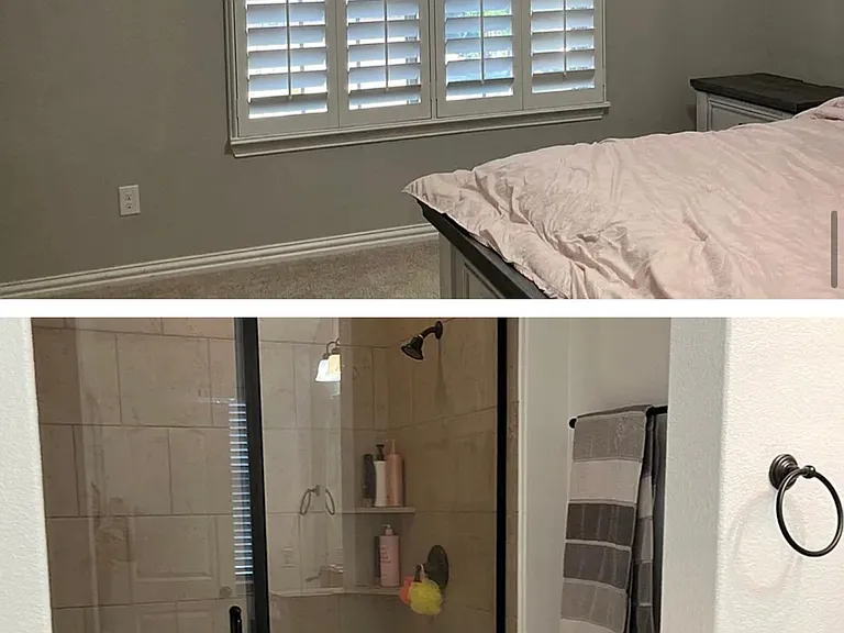 Master bedroom and Master Bath