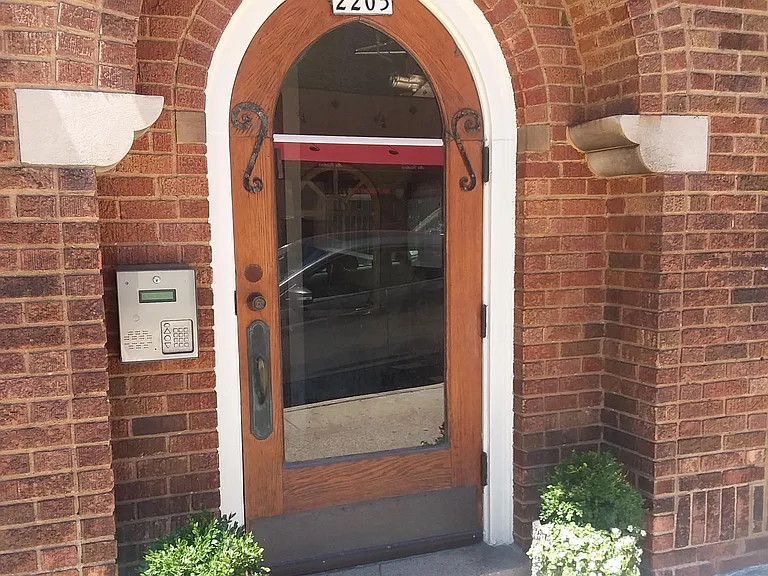 Front Entrance of Apartment Building