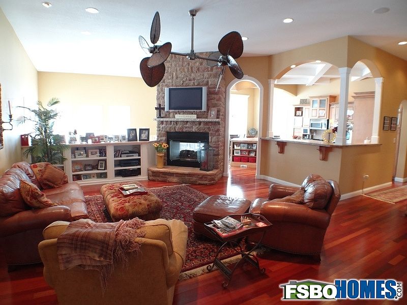Living Room with Solid Wood Floors