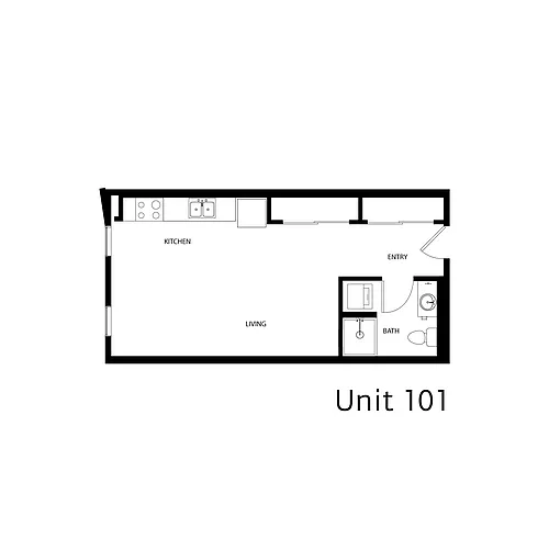 Floor plan Studio - Type 6