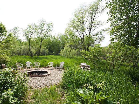 Firepit and nature preserve