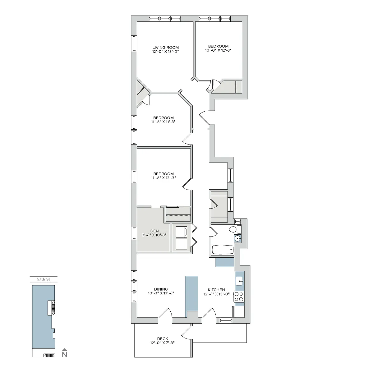 Floor Plan - 1321 E. 57th St