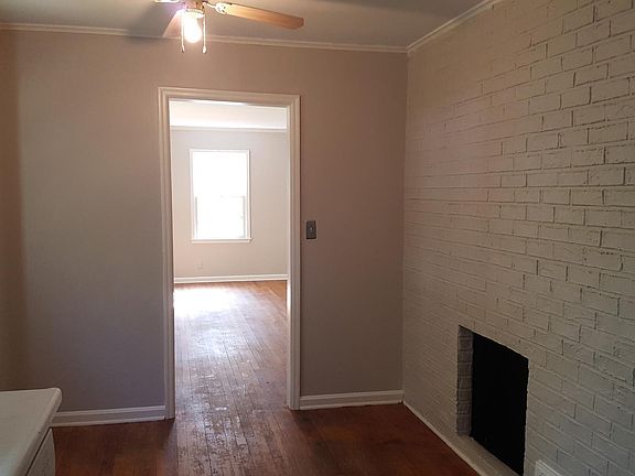 View from kitchen to living room