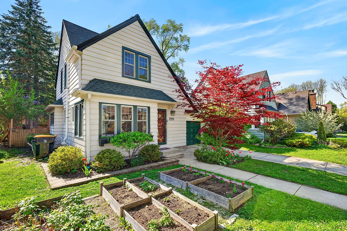 Front of home with landscaping and raised garden - 2353 N 72nd St