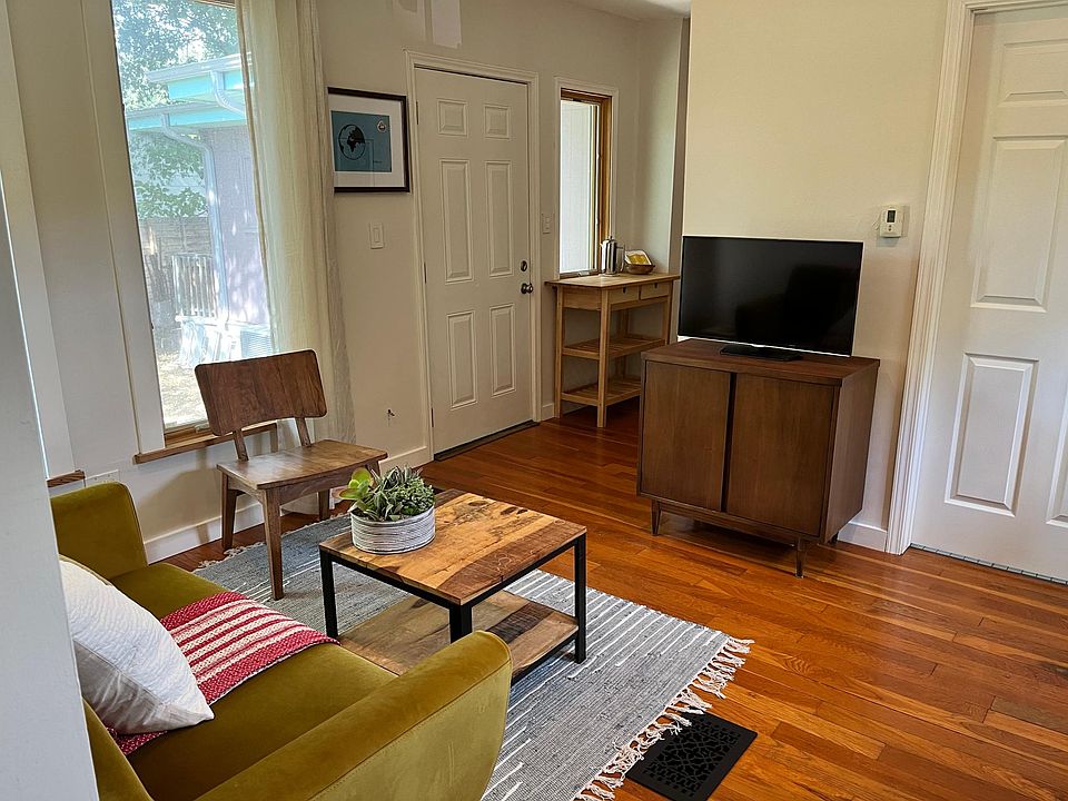 living area into kitchen from bedroom area