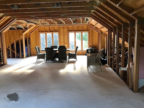 Bonus room above garage.