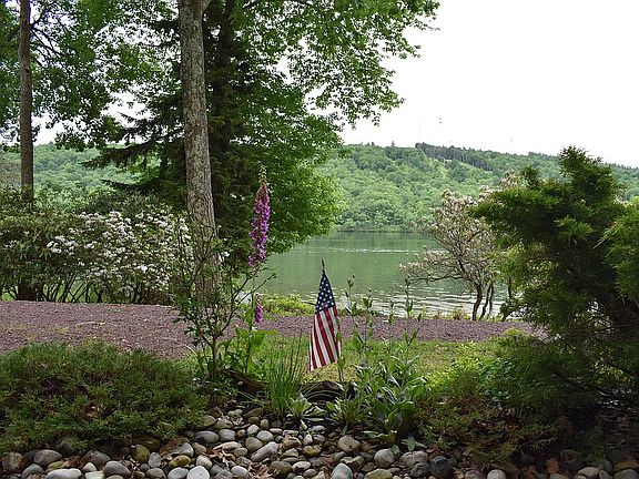 View of lake from patio