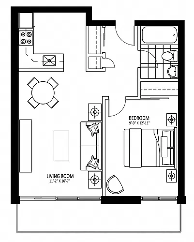 Floor plan 341 Flora St - Plan A