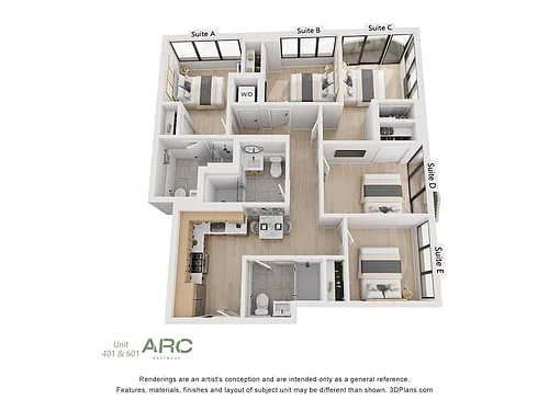 Floor plan Penthouse Furnished Suite