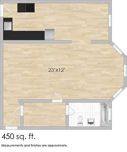 Floor plan 303 N. Oak Park D & 311 N. Oak Park A