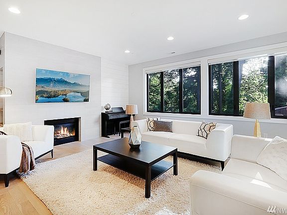 gas fireplace that is as easy as a switch...turn it on and its a heat source and a great light source and a  gray winter days.