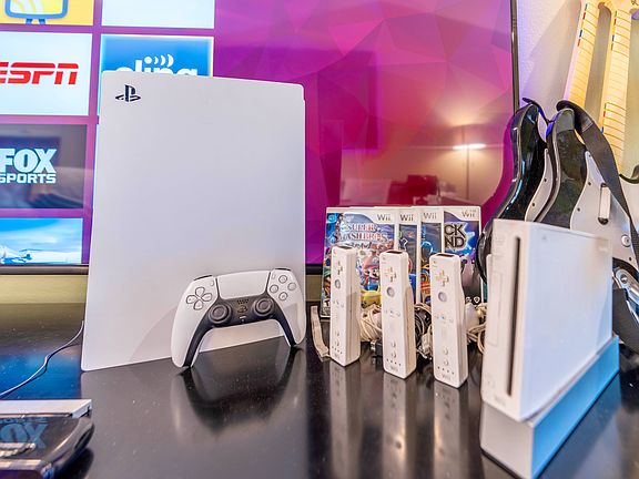 PS5 with PlayStation Premium+ Subscription + RockBand and Mario Games on the Wii