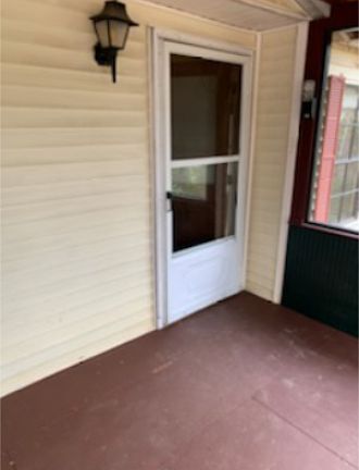 Entrance from screen porch
