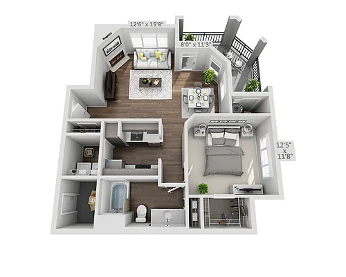 Floor plan Plan A1B