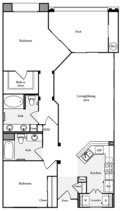 Floor plan 2x2L
