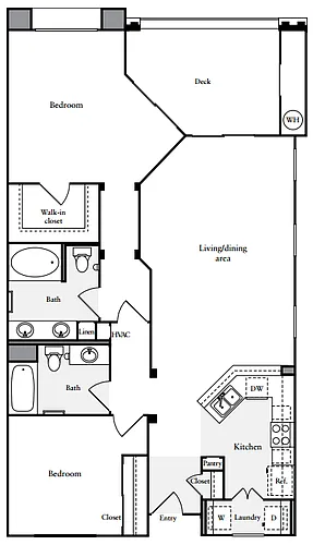 Floor plan 2x2L