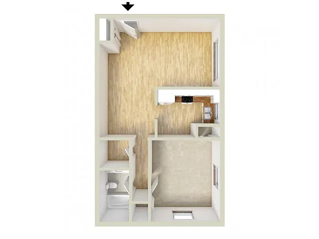 Floor plan One Bedroom
