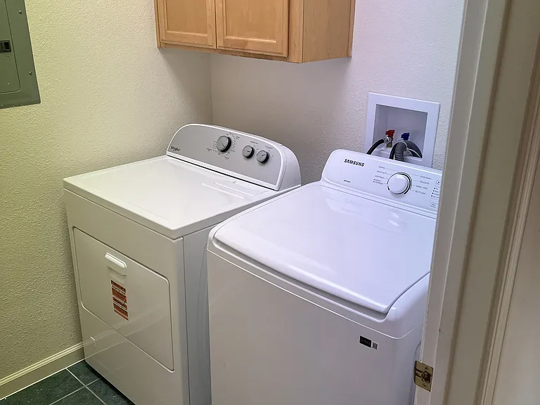 Laundry on the second floor; New Washer and Dryer.