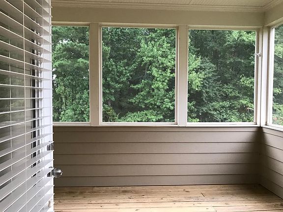 covered back porch view from master bedroom side