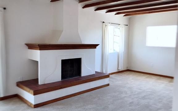 Fire place and living room