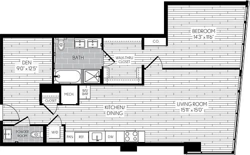 Floor plan A25D
