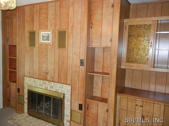 Fireplace with builtins